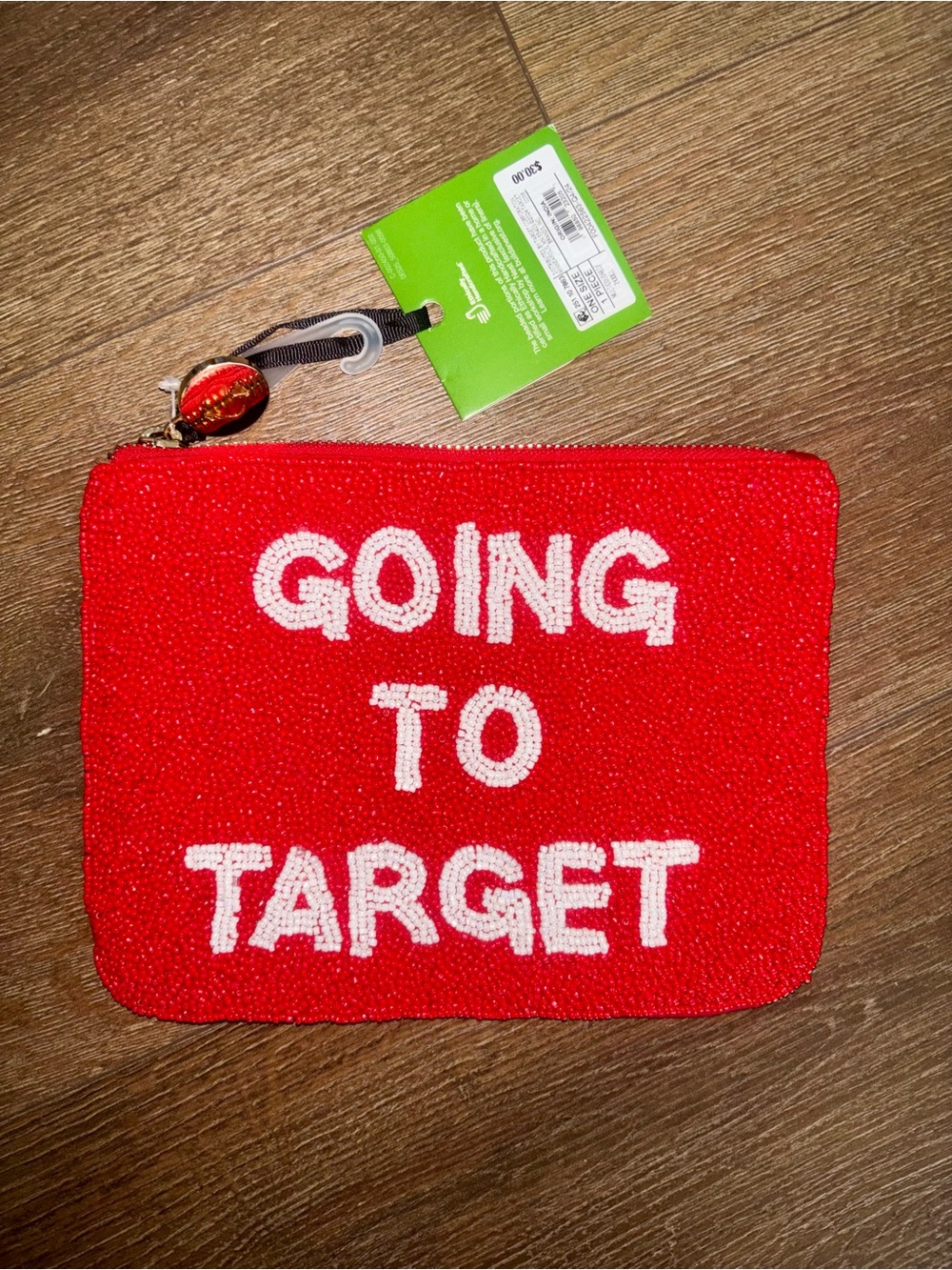 Kate Spade Red Going to Target Clutch & Pepper kitchen Towel Duo NWT! - Picture 2 of 9